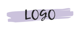 Peachpuff Brush Stroke Photography Logo